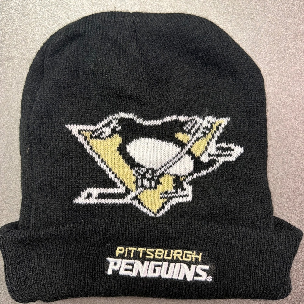 Pittsburgh Penguins Beanie Hat Cap Men's Black NHL One Size Knit Highmark